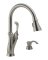 Delta One Handle Handle Stainless Steel Pull-Down Kitchen Faucet Side Sprayer Included