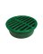 NDS 4-5/8 in. Green Round Polyethylene Drain Grate