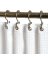 Zenna Home Brushed Nickel Silver Steel Shower Curtain Rings 12 pk
