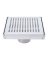 SHOWER DRAIN SQ CHRM 6"
