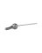 FLUSH LEVER PLASTIC NUT/SPUD MET
