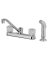OakBrook Two Handle  Chrome Kitchen Faucet Side Sprayer Included