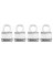 PADLOCK SLVR 1-3/4"W 4PK