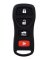 KeyStart Self Programmable Remote Automotive Replacement Key NIS012 Double  For Nissan Infiniti