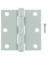 HINGE 3" WHT ACE 1PK