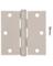 RSDNTL DR HNG WHT 3.5"