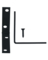 CRNR BRACE 2.5" BLK 4PK