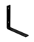 BRACE L BLK 8.25X1.5"