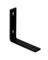 BRACE L BLK 6.25X1.5"