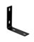 BRACE L BLK 5.125X1.5"