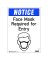SIGN FACE MASK RQ 10X14"