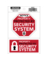 SECURITY ALRM DECAL 4X6"