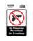 SAFETY SIGN NO GUN 4X6"