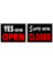 OPEN CLOSE SIGN 15X19"