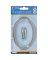 Hillman Distinctions 5 in. Silver Brushed Nickel Screw-On Number 0 1 pc