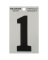 Hillman 3 in. Reflective Black Mylar Self-Adhesive Number 1 1 pc