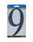 Hillman 6 in. Black Plastic Nail-On Number 9 1 pc