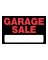 Hillman English Black Garage Sale Sign 8 in. H X 12 in. W