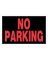 Hillman English Black No Parking Sign 8 in. H X 12 in. W