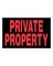 Hillman English Black Private Property Sign 8 in. H X 12 in. W