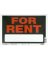 FOR RENT SIGN BLK 8X12"