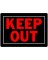 KEEP OUT SIGN 10X14"
