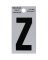 Hillman 2 in. Reflective Black Mylar Self-Adhesive Letter Z 1 pc