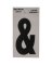 Hillman 2 in. Reflective Black Mylar Self-Adhesive Special Character Ampersand 1 pc