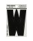 Hillman 3 in. Black Vinyl Self-Adhesive Letter W 1 pc