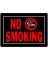 Hillman English Black No Smoking Sign 10 in. H X 14 in. W