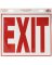 Hillman English White Exit Decal 11 in. H X 12 in. W