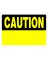 Hillman English Yellow Caution Sign 10 in. H X 14 in. W