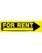 SIGN FOR RENT YLW 6X24"