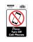 Sign No Cell Phone6x4"