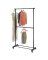 ADJ GARMENT RACK BLK 2RD