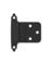 INSET HING MATTE BLK 2PK