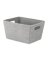 SHELF TOTE CNVS/FBR GRAY