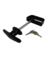 T HANDLE STEEL 6"
