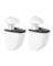 SHELF CLP JAM WHT 3" 2PK