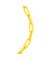 CHN PLST OVL LNK YLW 20'
