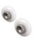 SHWR DR RLR RND WHT 7/8"