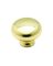Knob 1-5/16"rnd Brt Brs