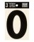 NUMBER 0 VINYL BLACK 3"H