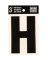 LETTER H VINYL 3"BLACK