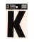 LETTER K VINYL 3"BLACK