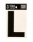 LETTER L VINYL 3"BLACK