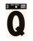 LETTER Q VINYL 3"BLACK