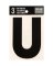 LETTER U VINYL 3"BLACK