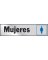 Sign Mujeres 2x8 Aluminio