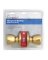 Home Plus Polished Brass Entry Lockset ANSI Grade 3 1-3/4 in.